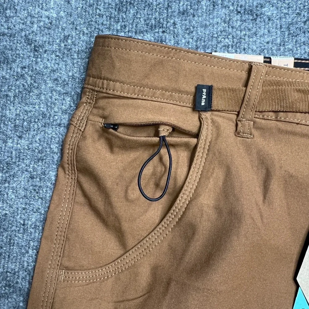 NWT PrAna Mens 42x30 Stretch Zion Slim Pant II Sepia Brown Cargo Hiking Pants‎